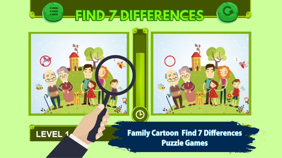 Family Cartoon Find 7 Difference Game - 1.0 - (iOS)