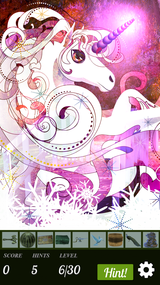 #3. Hidden Object - Unicorns Illustrated (iOS) 由: Difference Games