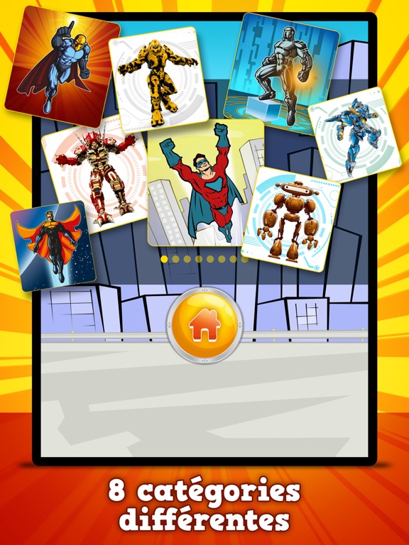 Screenshot #6 pour Super-héros et Robots : Jeux de mémoire