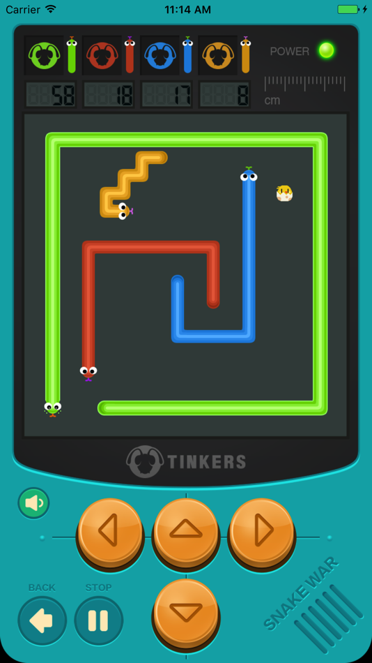 #3. Beat Snakes-The hardest mini game (iOS) 由: TianJin Tinkers Computer information Technology Co.,Ltd
