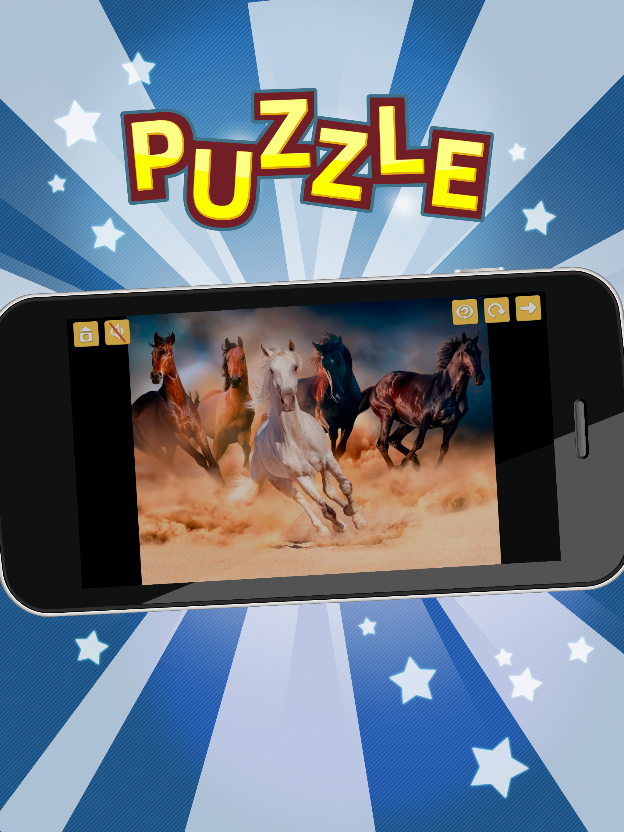 Horses jigsaw puzzles for adults screenshot 4