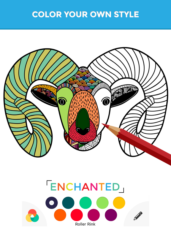 Screenshot #4 pour Enchanted Coloriage Adulte Mandala Showroom