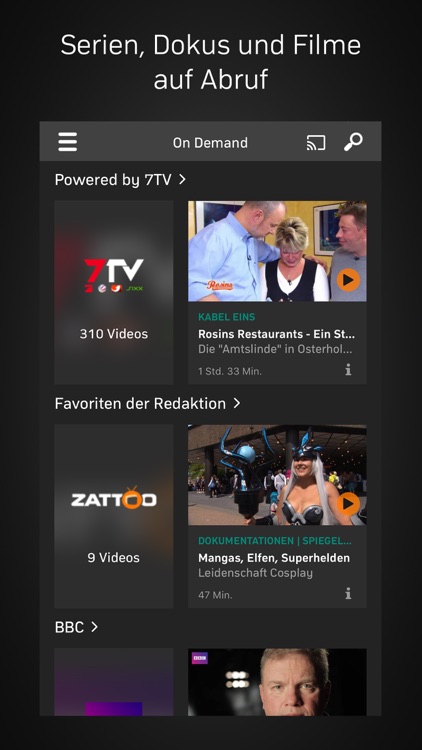 Zattoo TV Streaming