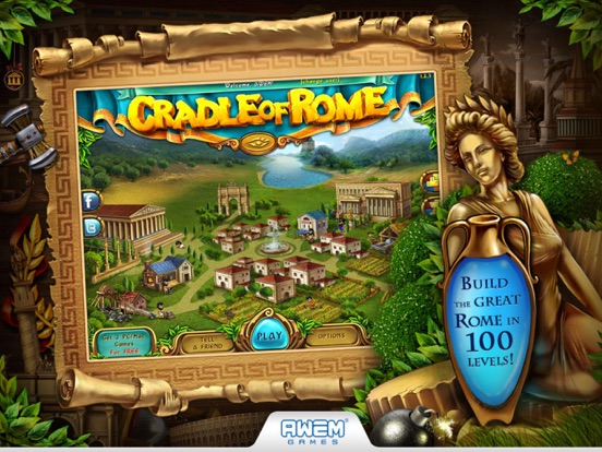 Cradle of Rome iPad app afbeelding 1