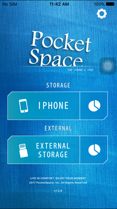 Screenshot #1 pour Pocket Space - Backup easier
