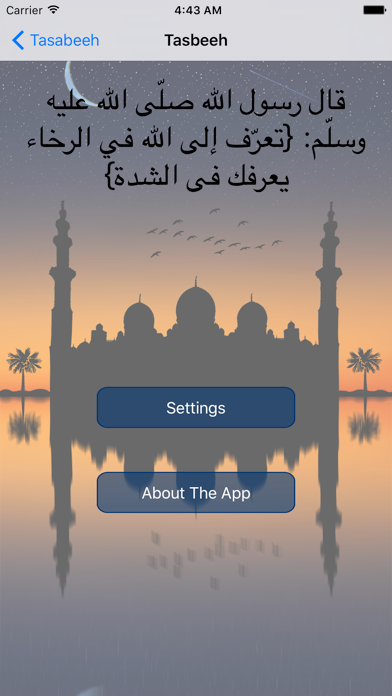 Tasbeeh - تسبيح iPhone screenshot 1 - Productivity app