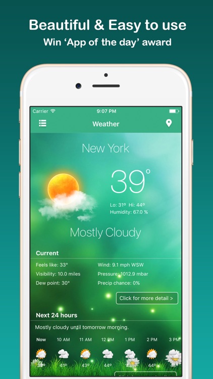 Weather Widget - Unique styles weather forecast