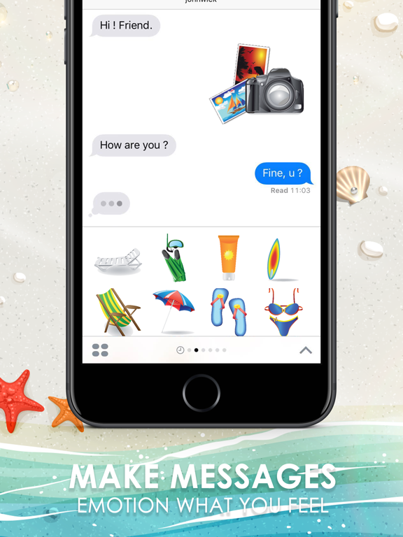 Screenshot #5 pour The Holiday Stickers Emojis for iMessage ChatStick