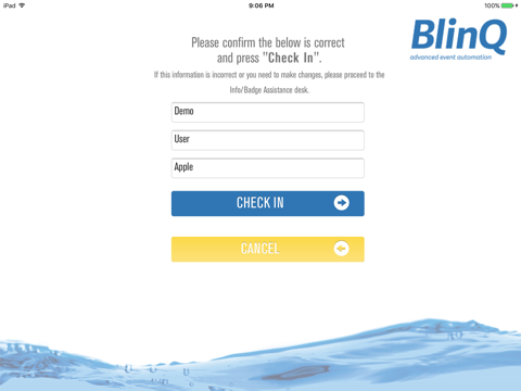 BlinQ Checkin screenshot 2