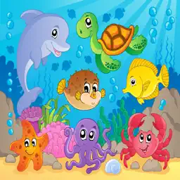 Sea Animals Puzzle Toddlers Learning Games app icon