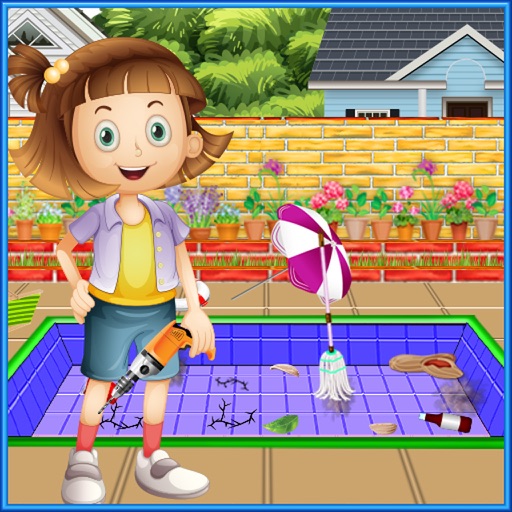 Emma Home Swimming Pool: Repair and Cleanup Game iOS App