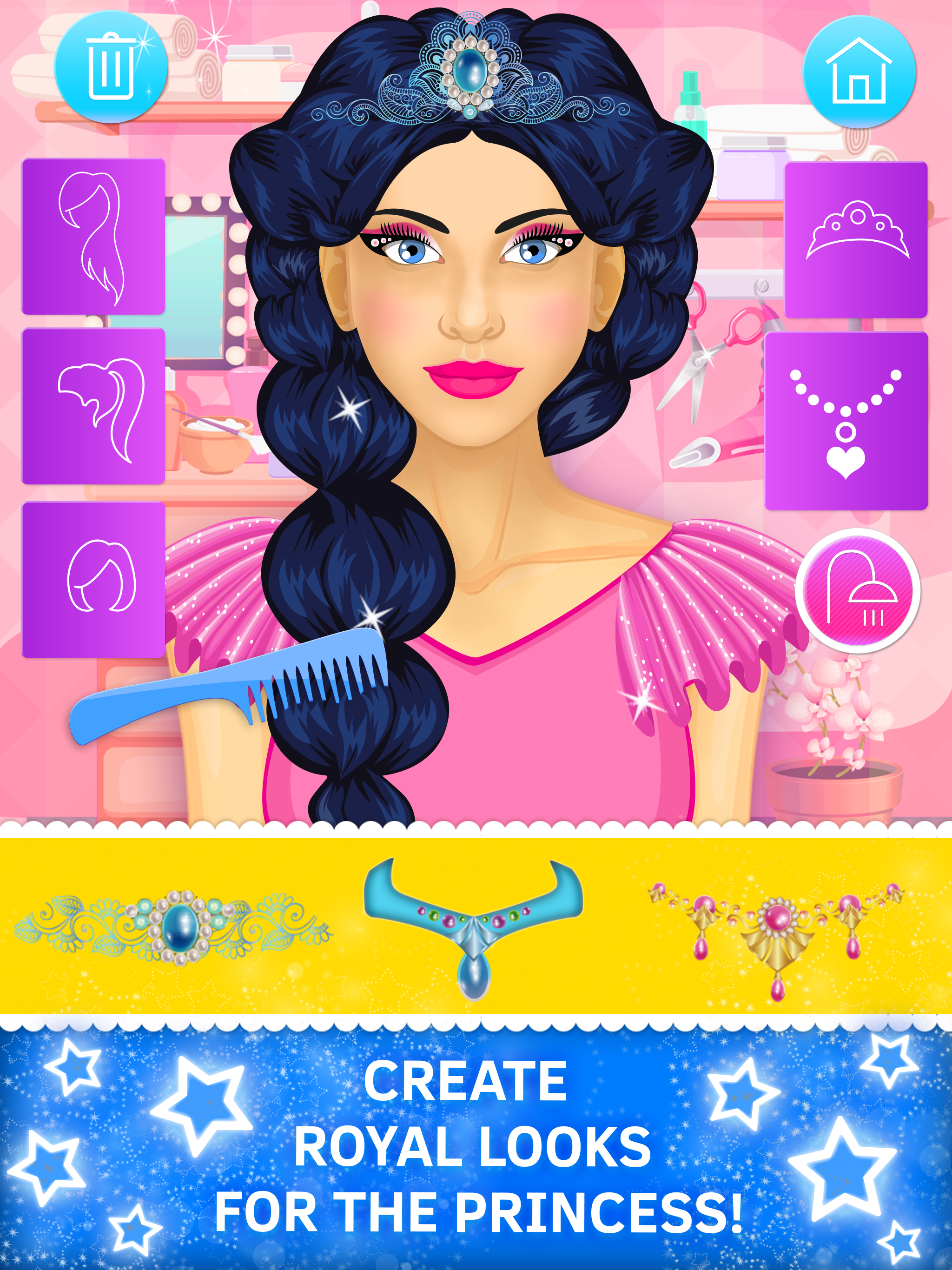 Princess Makeup and Hair Salon. Games for girls screenshot 8