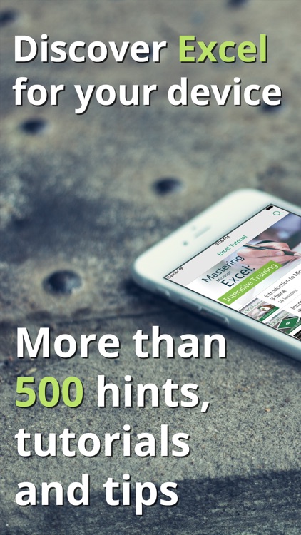 Tutorial for Excel for iPhone & iPad - Help Tips