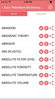 Petroleum Dictionary Terms Definitions screenshot 2