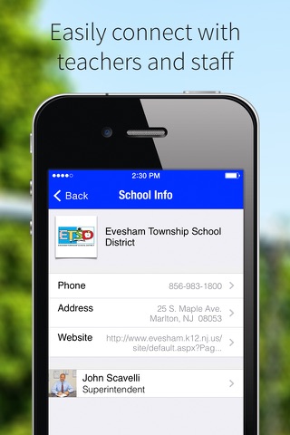 Evesham Township School District screenshot 2