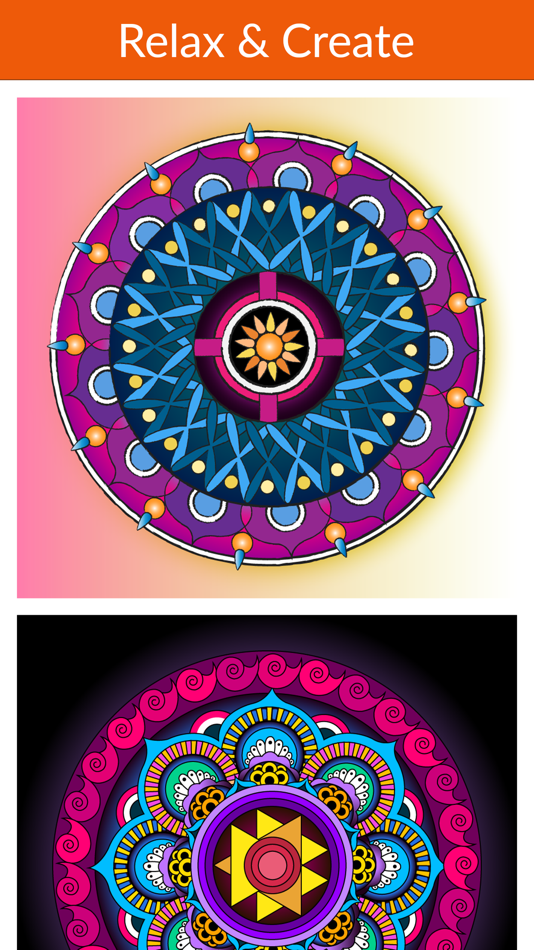 #1. Mandala Coloring - For Adults (iOS) Ved: Mandira Banerjee