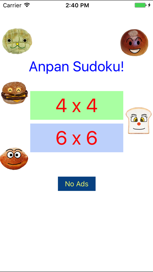 #3. Anpan Bread Easy Sudoku 4x4,6x6,7x7 (iOS) 由: Kozo Terai