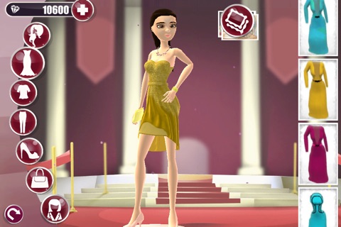 Red Carpet 3D Dress Up Game: Fashion Makeover screenshot 3