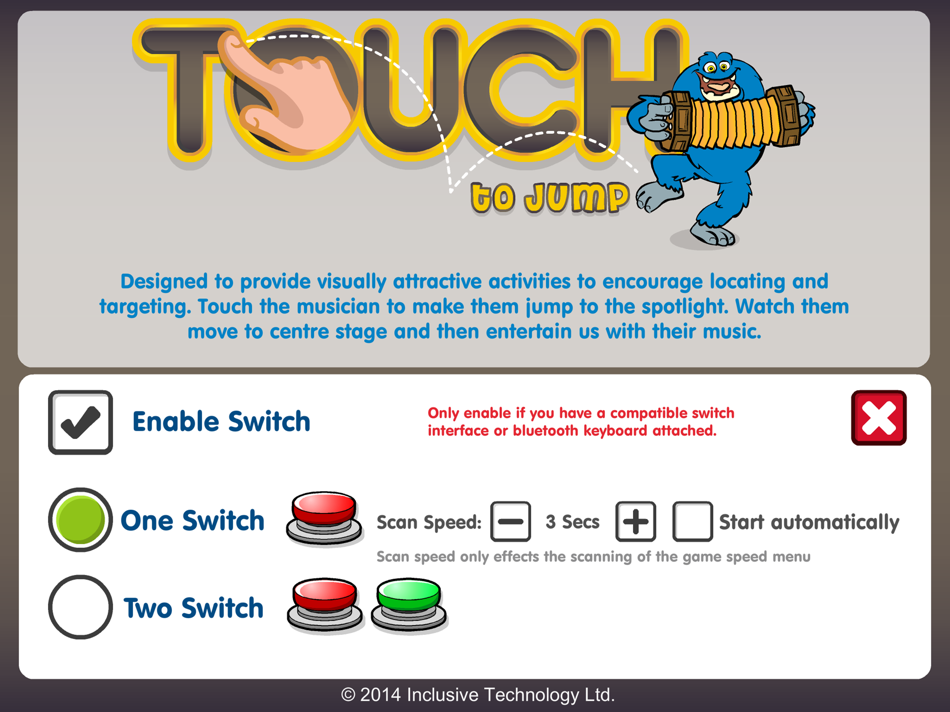 #2. Touch to Jump (iOS) By: Inclusive Technology Ltd