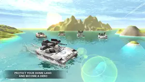 US Navy Tank Water Surfing 3D screenshot #2 for iPhone