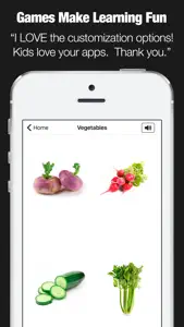 Flashcards for Kids - First Food Words screenshot #2 for iPhone