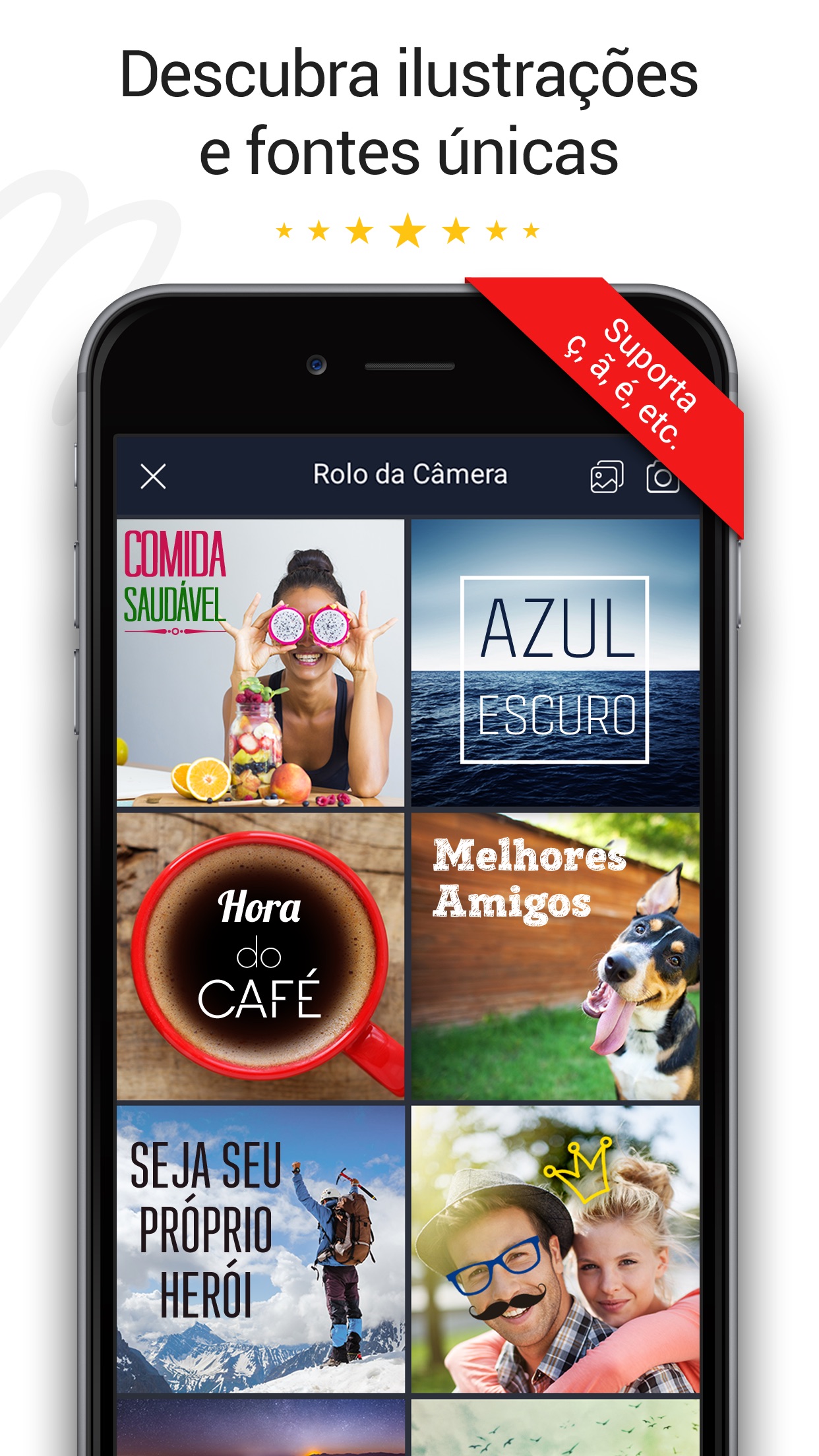 Screenshot do app Fontmania - Escreva em Fotos