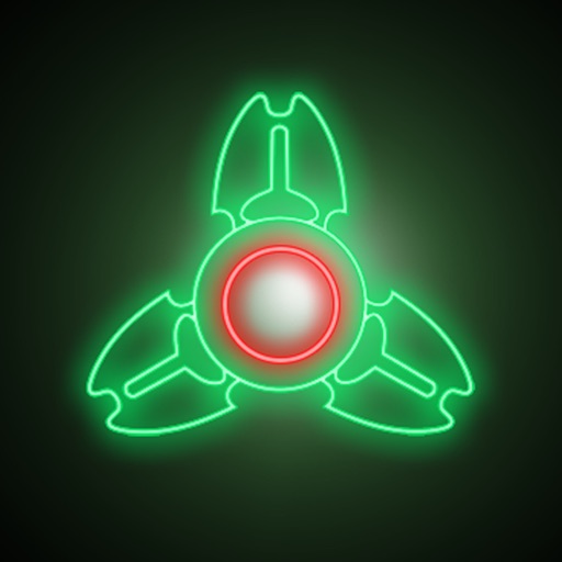 Fidget Spinner Glow Effect Simulator