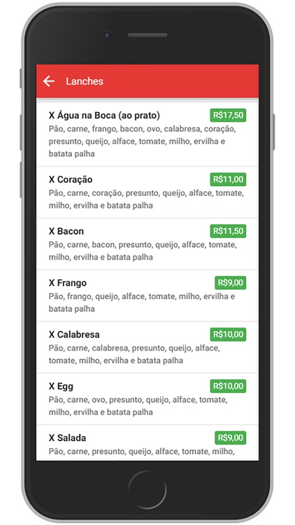 Água na Boca Lanches