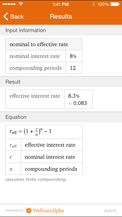 Screenshot #3 pour Wolfram Time-Value Computation Reference App