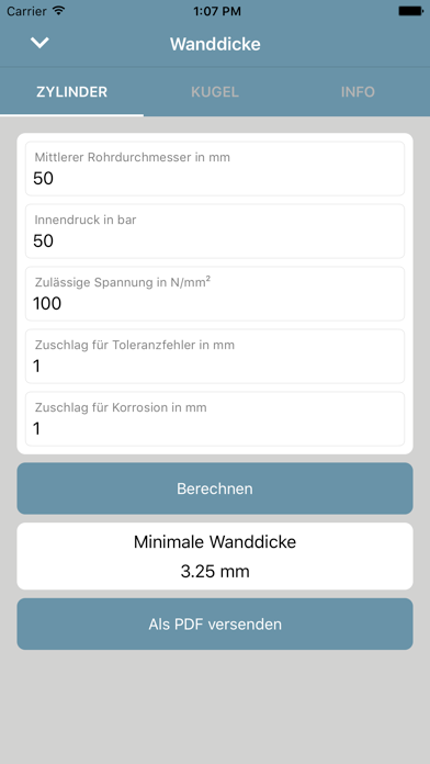 Screenshot #3 pour M&P Druckbehälter