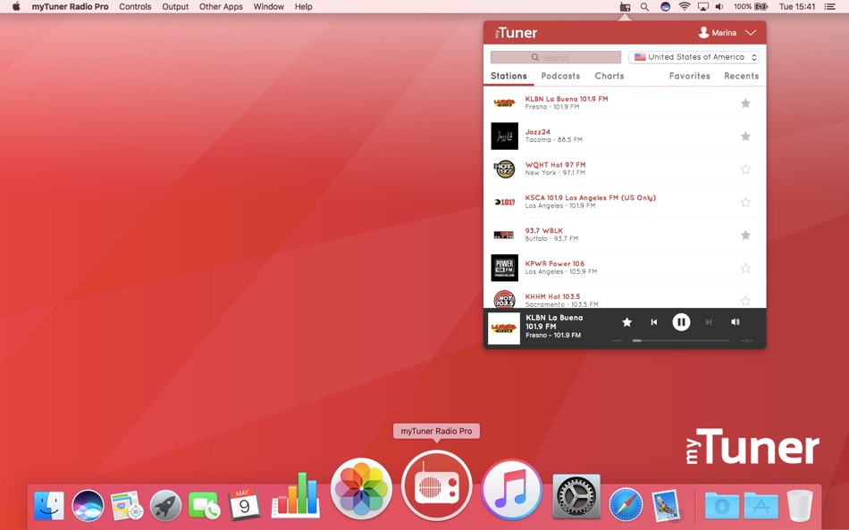 #1. myTuner Radio Pro (macOS) 由: Appgeneration Software