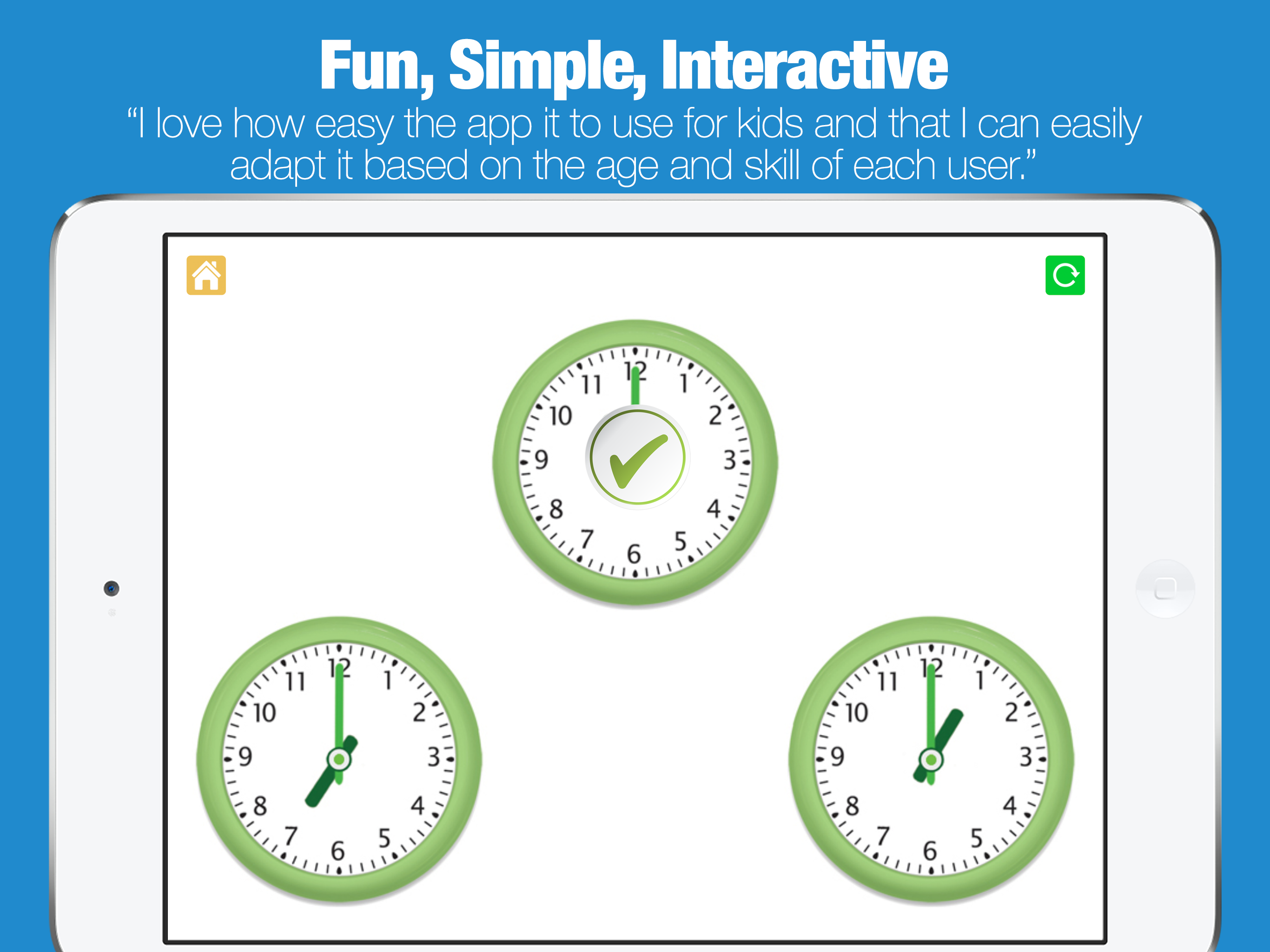 Telling Time - Photo Touch Game
