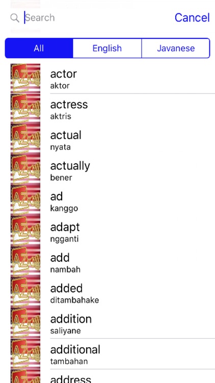 Javanese Dictionary GoldEdition