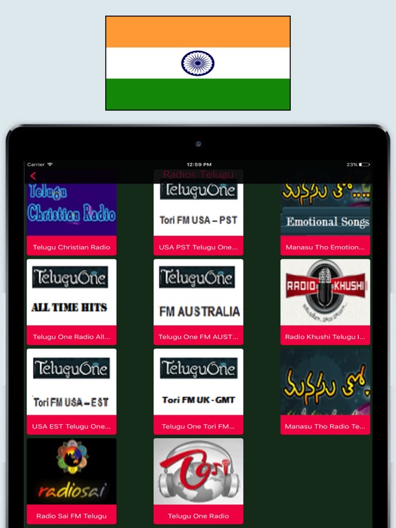 Radio India FM & AM / Best Radio Stations Online iPad screenshot 3 - Music app