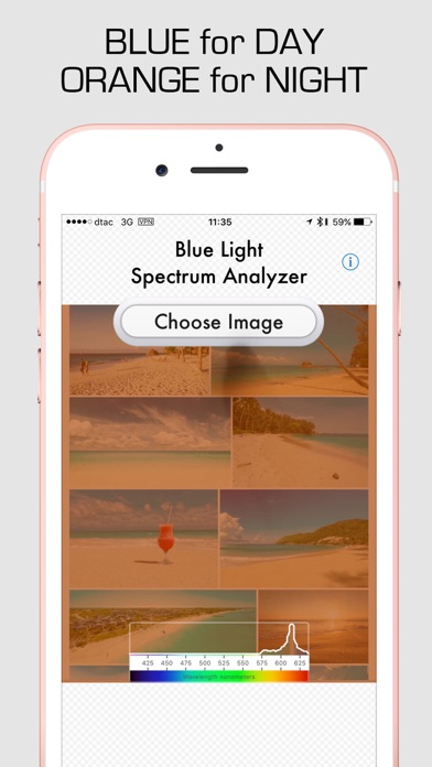 Blue Light Spectrum Analyzer Screenshot 3