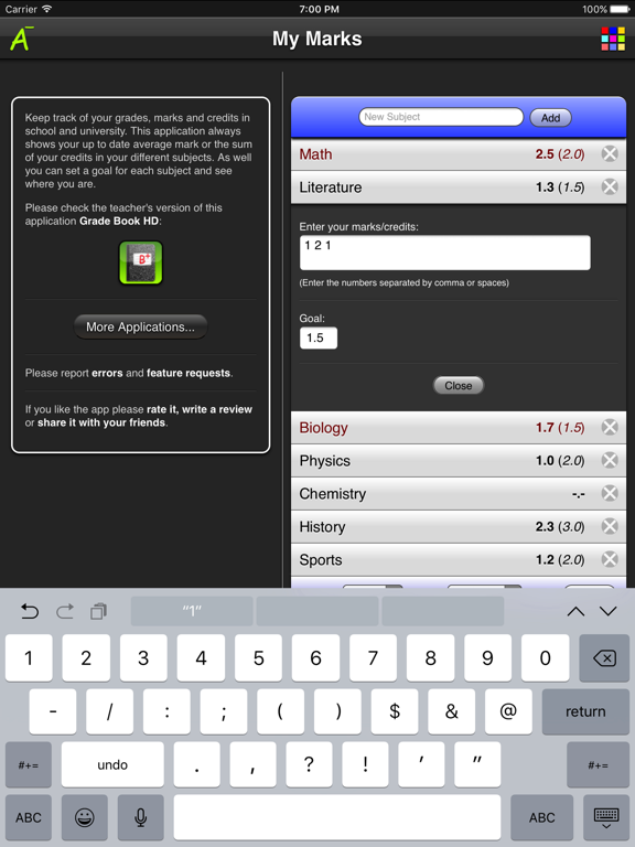 Screenshot #5 pour My Marks Lite