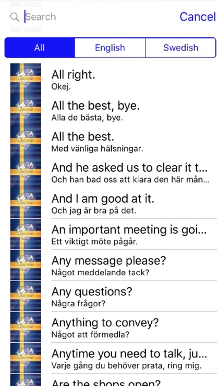 Swedish Phrases Diamond 4K Edition