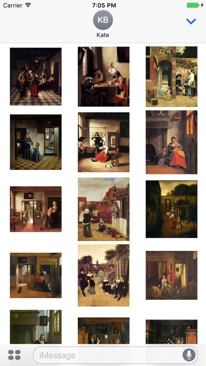 Pieter De Hooch Artworks Stickers