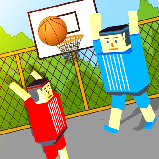BasketBall Bouncy Physics 3D Cubic Block Party War icon
