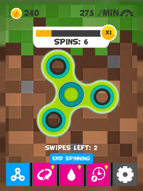 Finger Tap Spinner