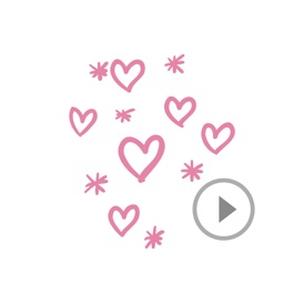 Animated Cute Heart Stickers