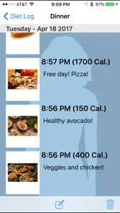 Diet Tracker Lite screenshot #2 for iPhone