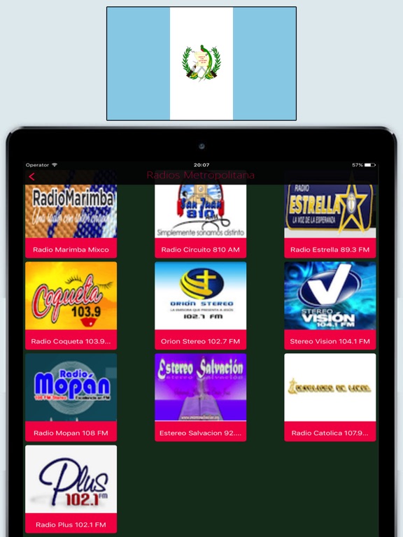 Radio Guatemala FM / Live Radios Stations Online iPad screenshot 3 - Music app