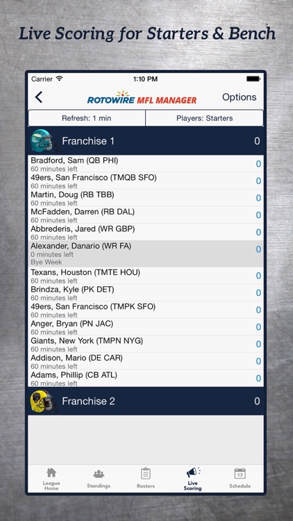 MyFantasyLeague Manager 2017 by RotoWire