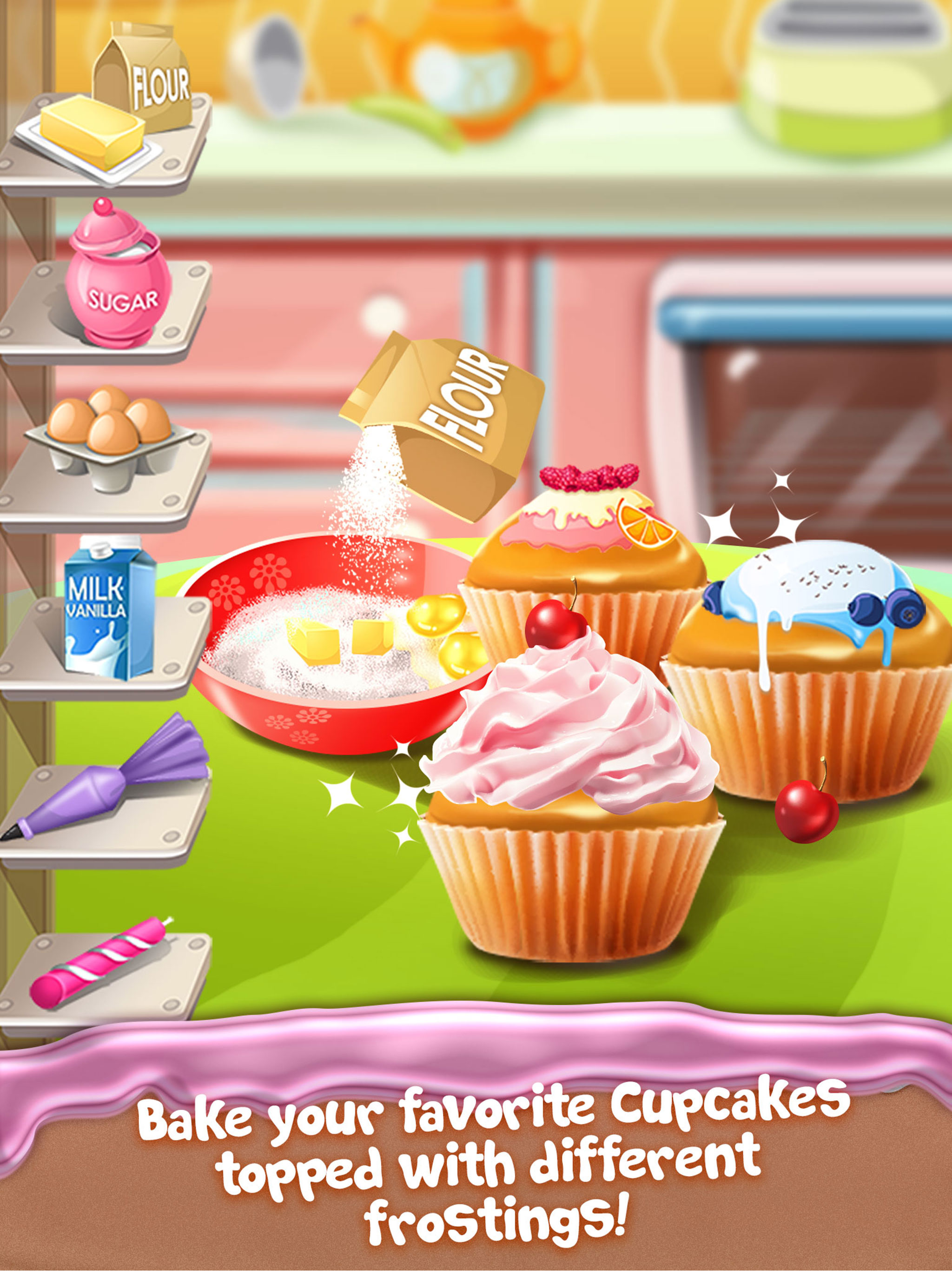 Cupcake Food Maker Cooking Game for Kids screenshot 7