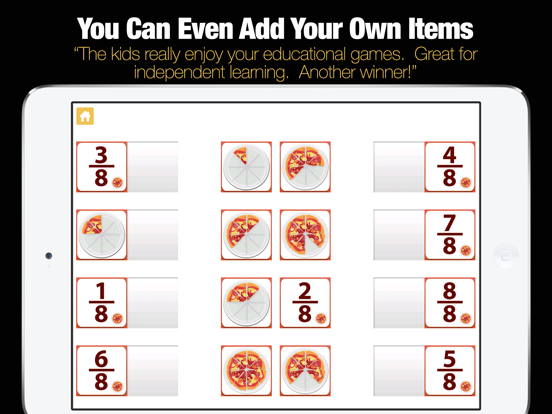 Match the Fraction iPad screenshot