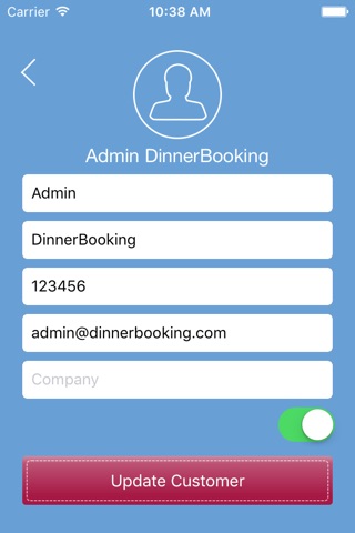 DinnerBooking Business screenshot 4