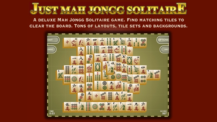 Mah Jongg Solitaire by CleverMedia screenshot-0