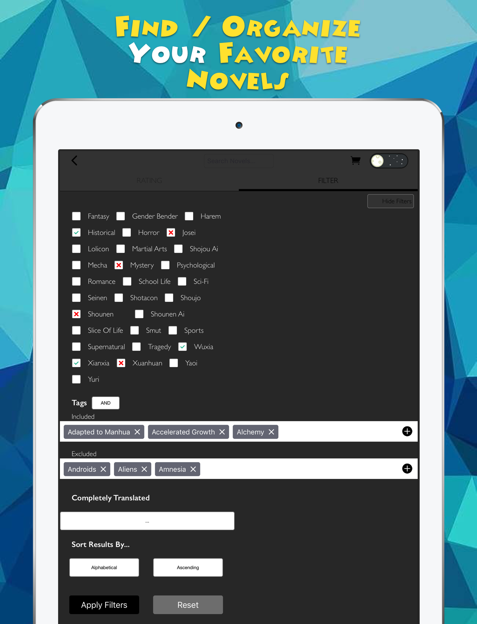 Novel Updates, The Best Reader for Light Novels screenshot 9