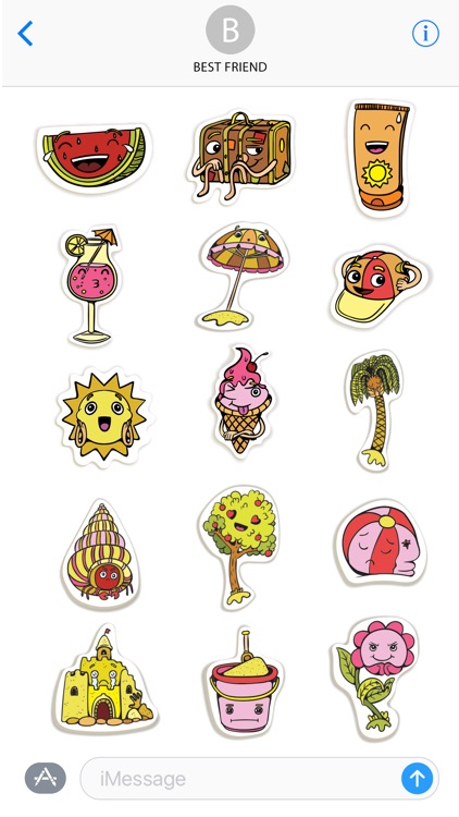 Funny Summer Stickers